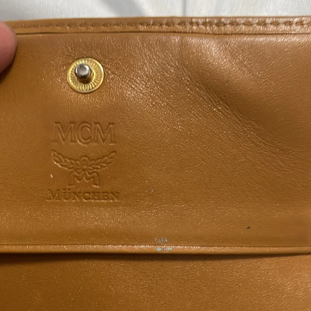 MCM Visetos Short Trifold Wallet